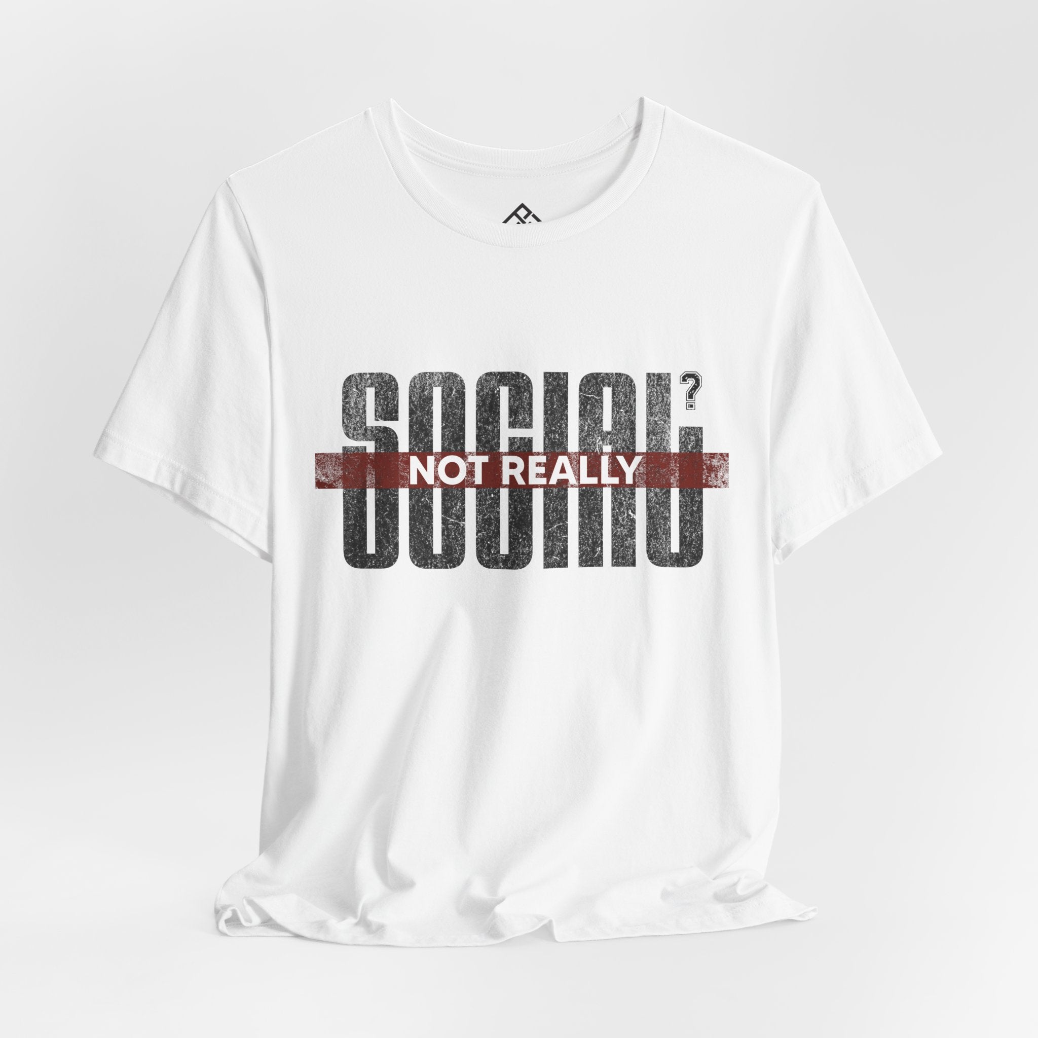 Social? Not Really T‑Shirt — Funny Introvert Graphic Tee