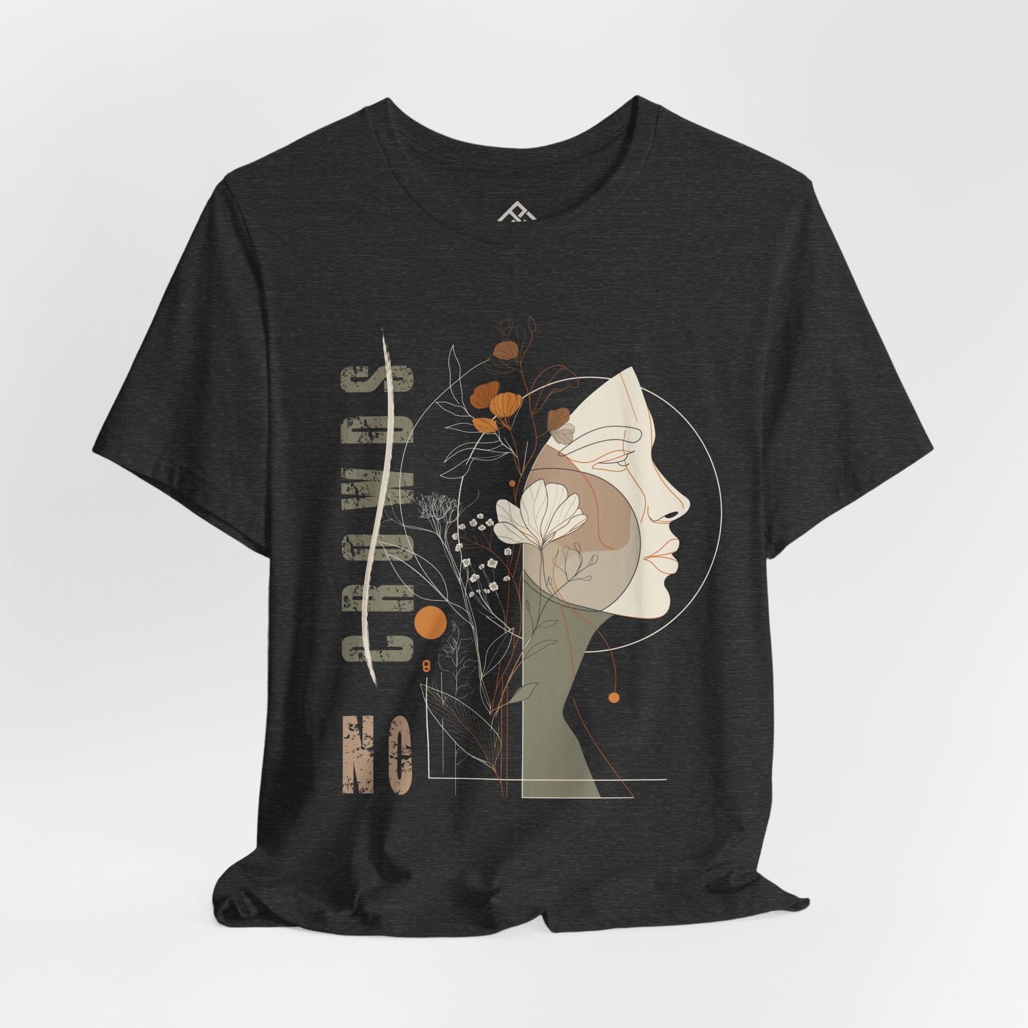 No Crowds Tee #13 — Minimalist Profile Art Shirt