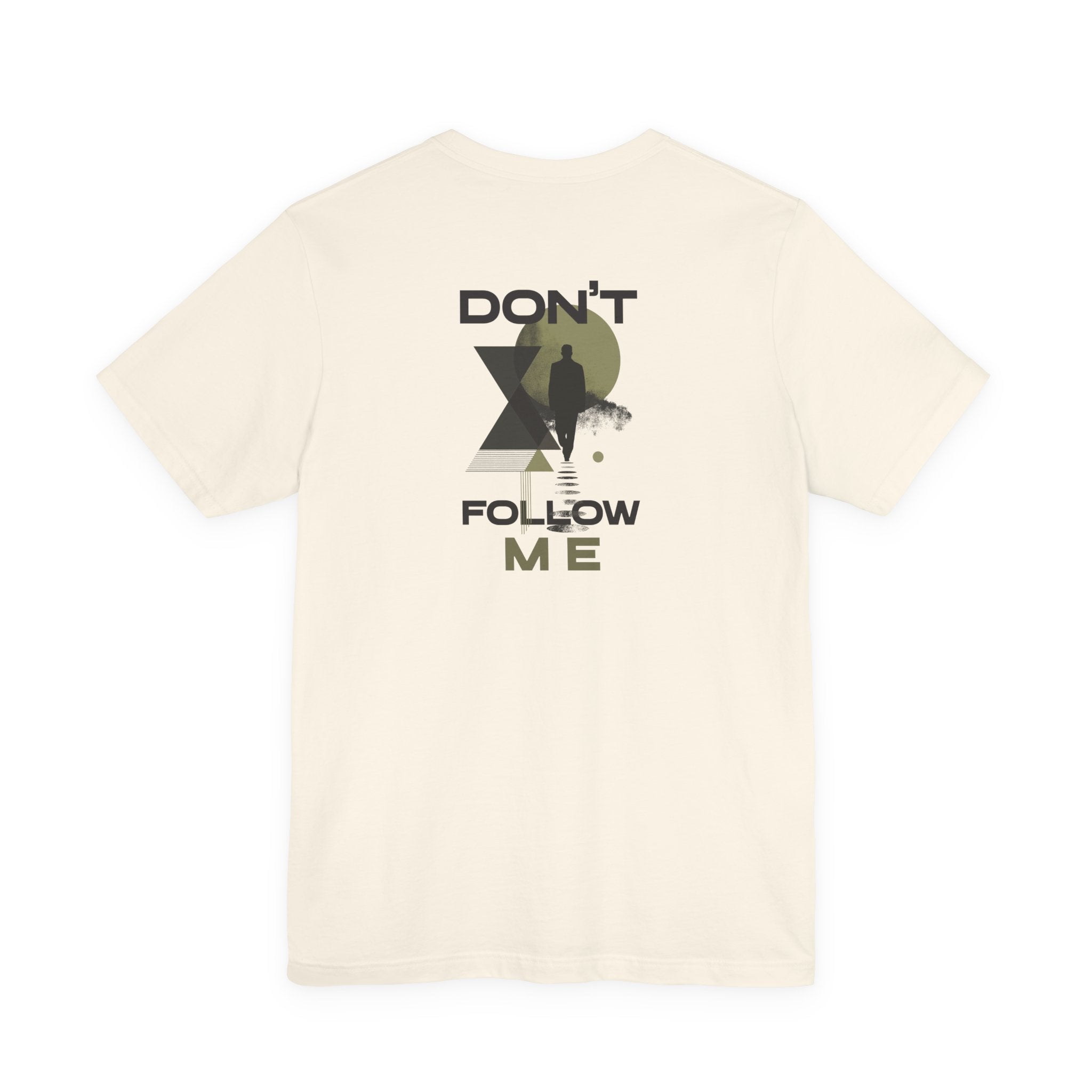 Don't Follow Me Tee #01 – Back Side, minimalist introvert graphic tee