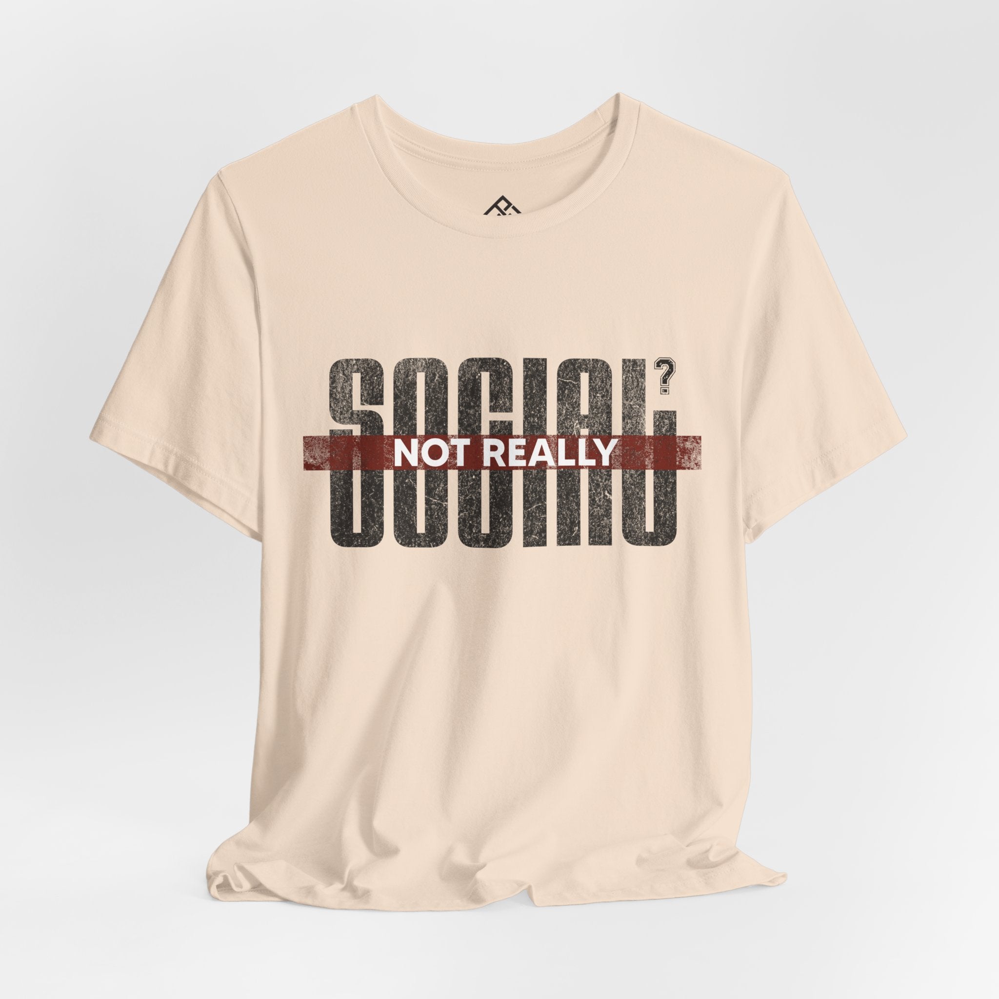Social? Not Really T‑Shirt — Funny Introvert Graphic Tee