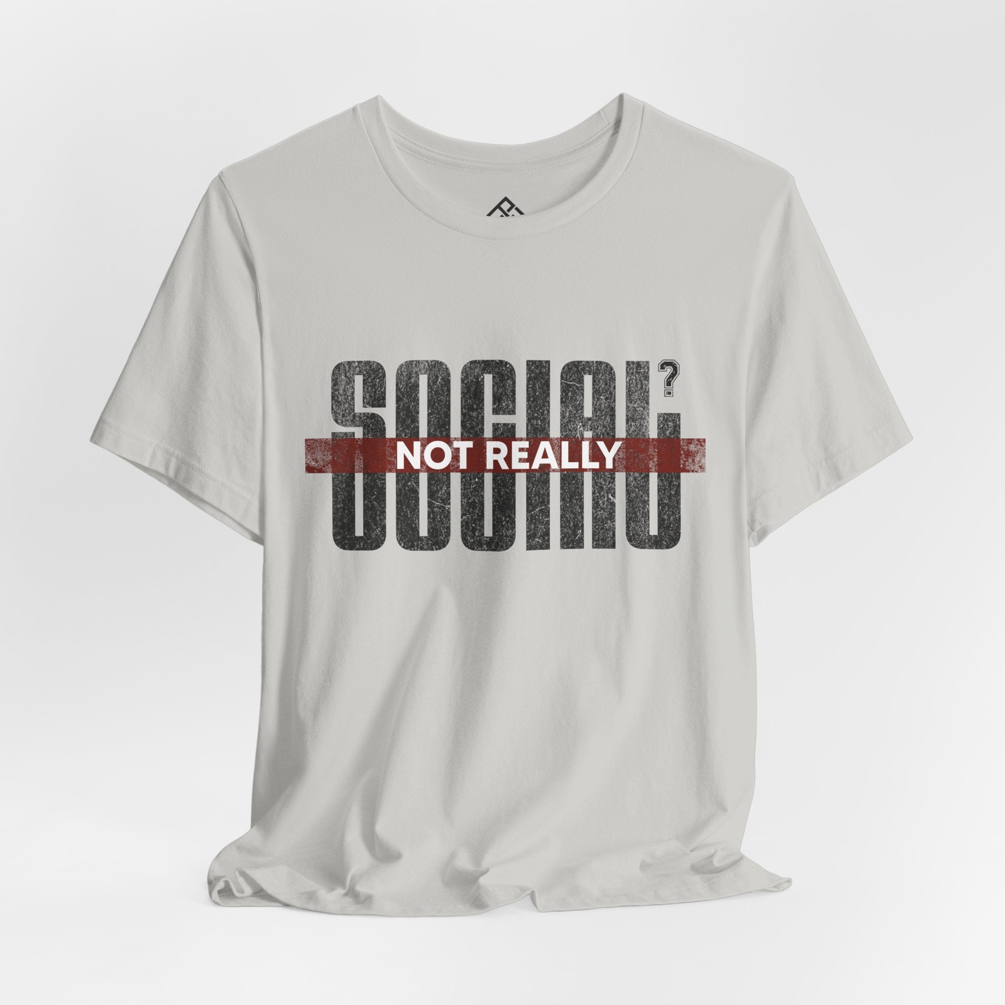 Social? Not Really T‑Shirt — Funny Introvert Graphic Tee